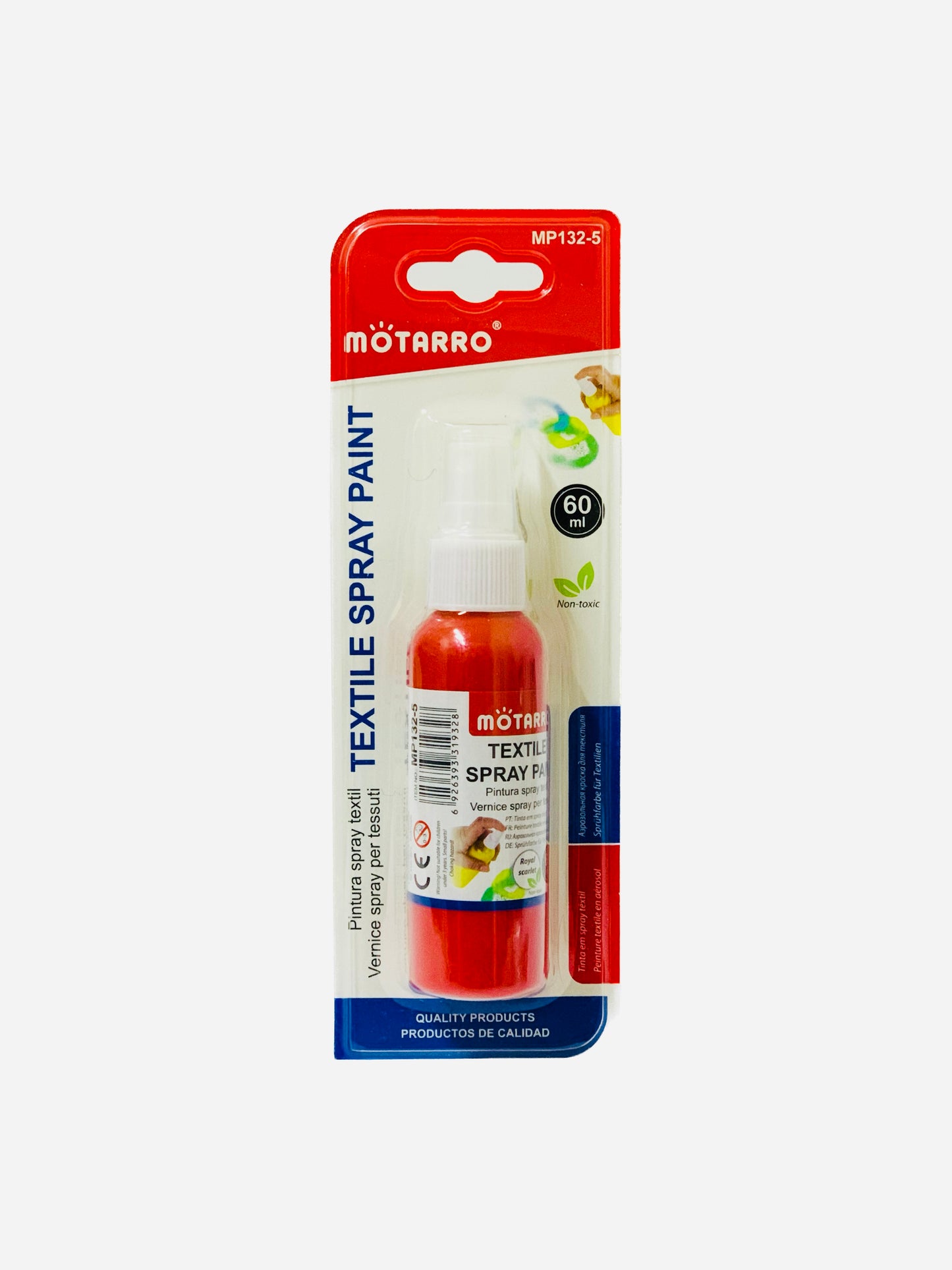 MOTARRO TEXTILE SPRAY PAINT RED 60ML