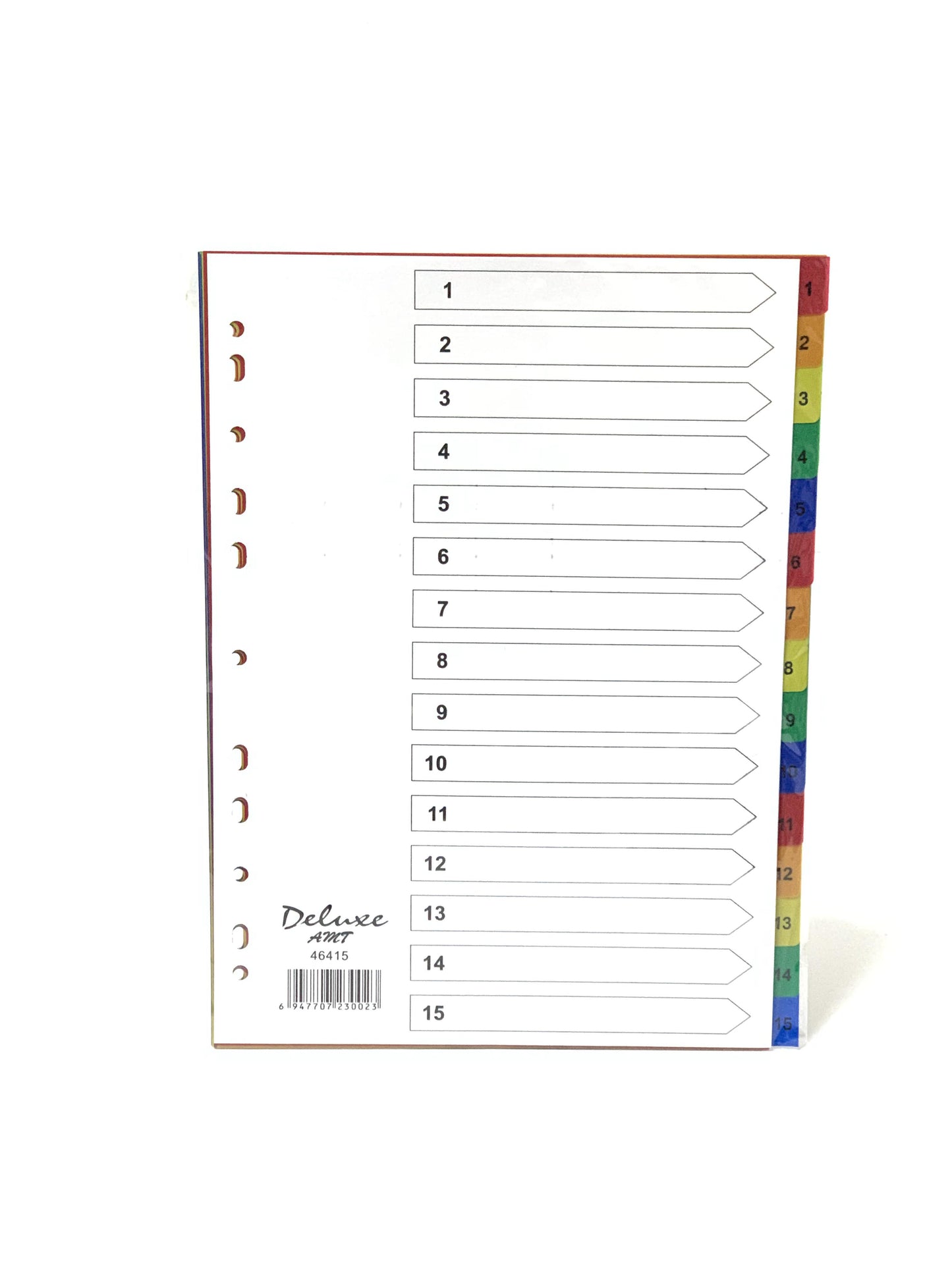 Divider 1-15 numbers Colour Pvc A4