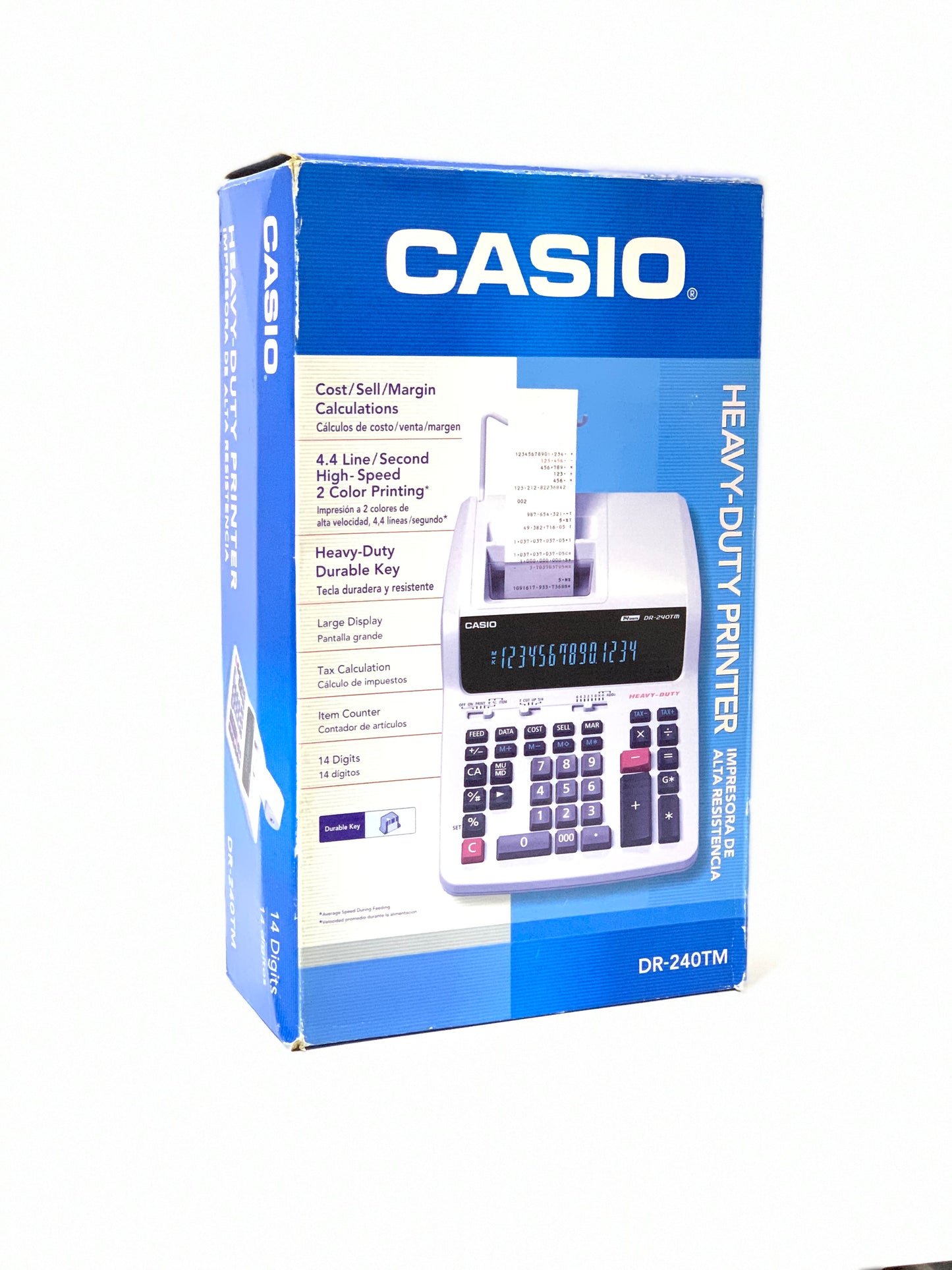 CASIO HEAVY DUTY PRINTER DR 240 TM 14 DIGITS