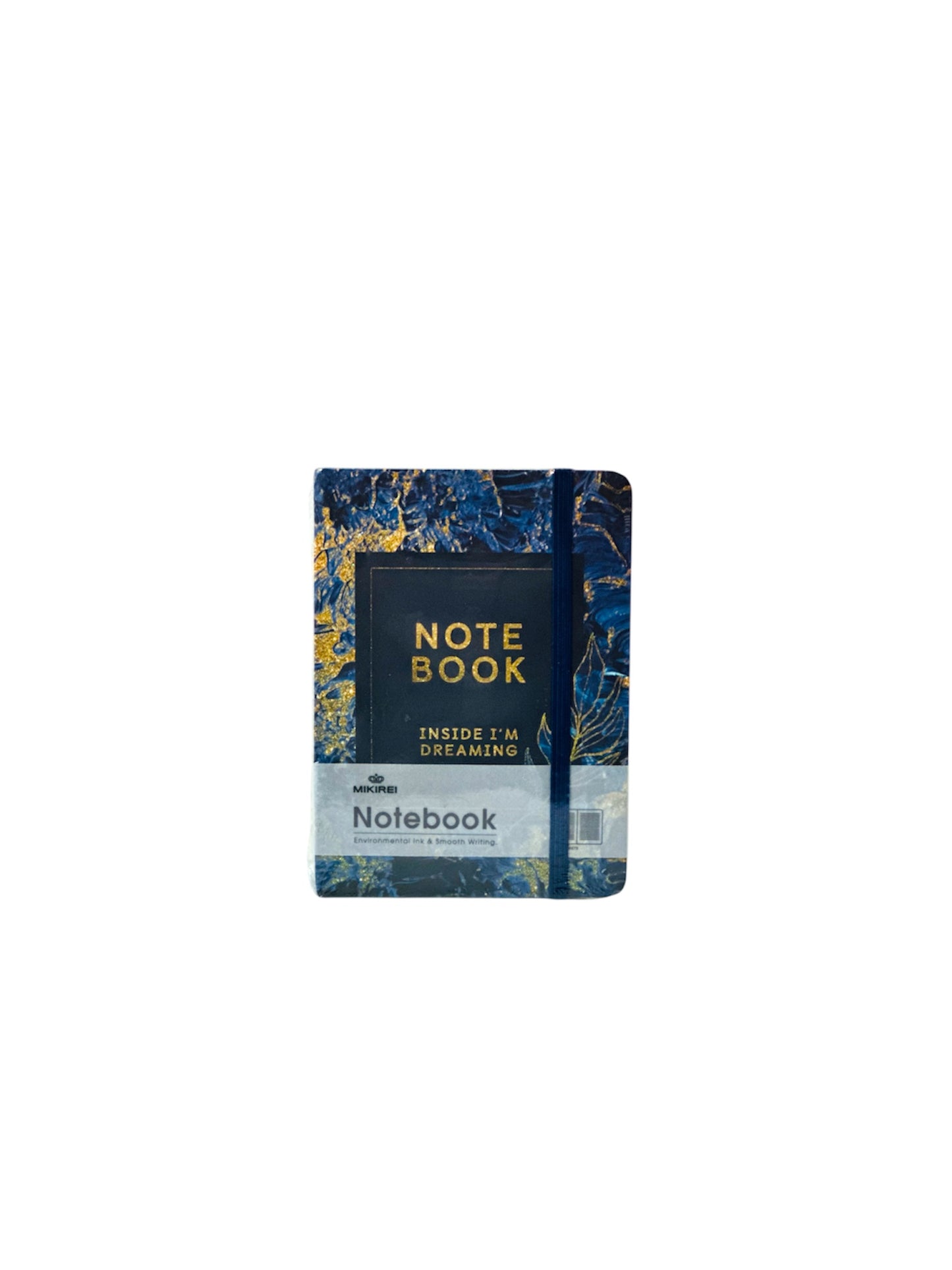 SMALL NOTE BOOK BLUE WITH GOLD