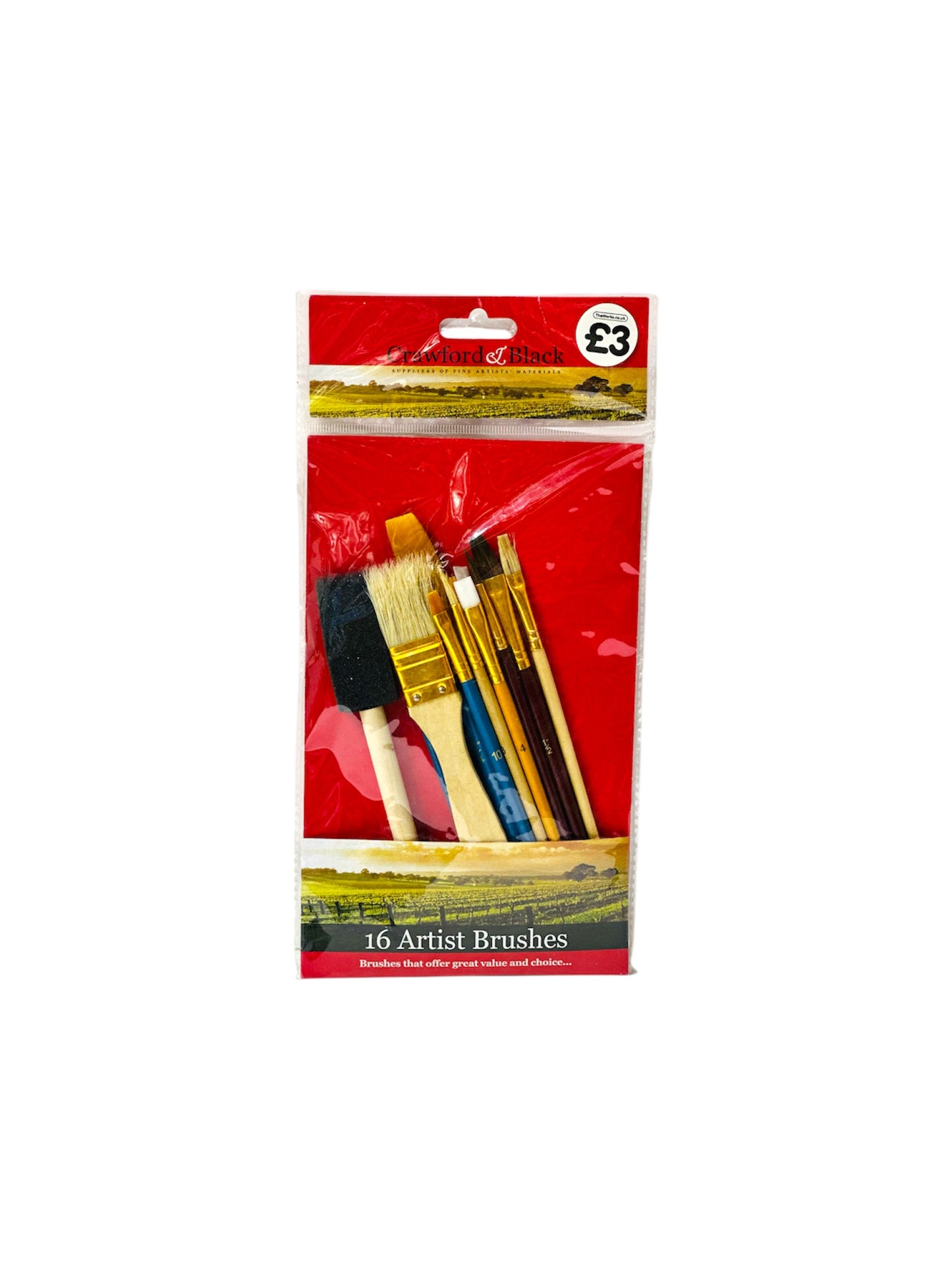 ARTIST BRUSHES 16 PCS SET
