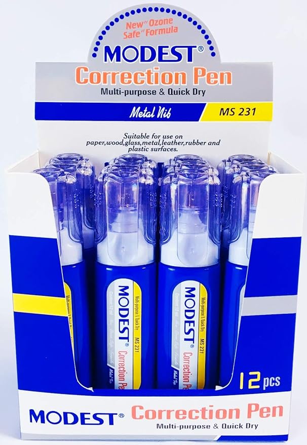 Modest Correction Pen (Pack of 12 Pieces)
