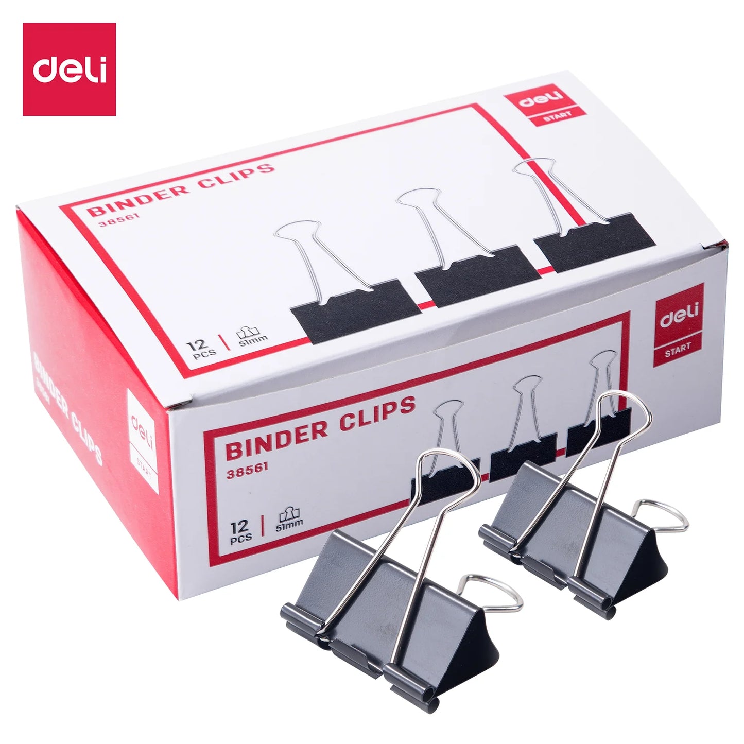Deli Binder Clip 51Mm 1x12 pack
