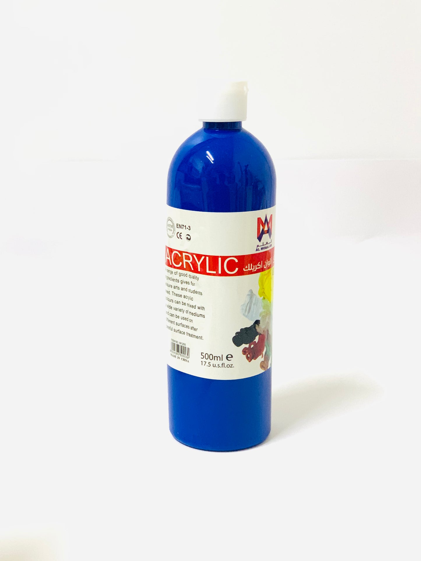 AL MOAALAM ACRYLIC PAINT 500 MLBLUE COLOR