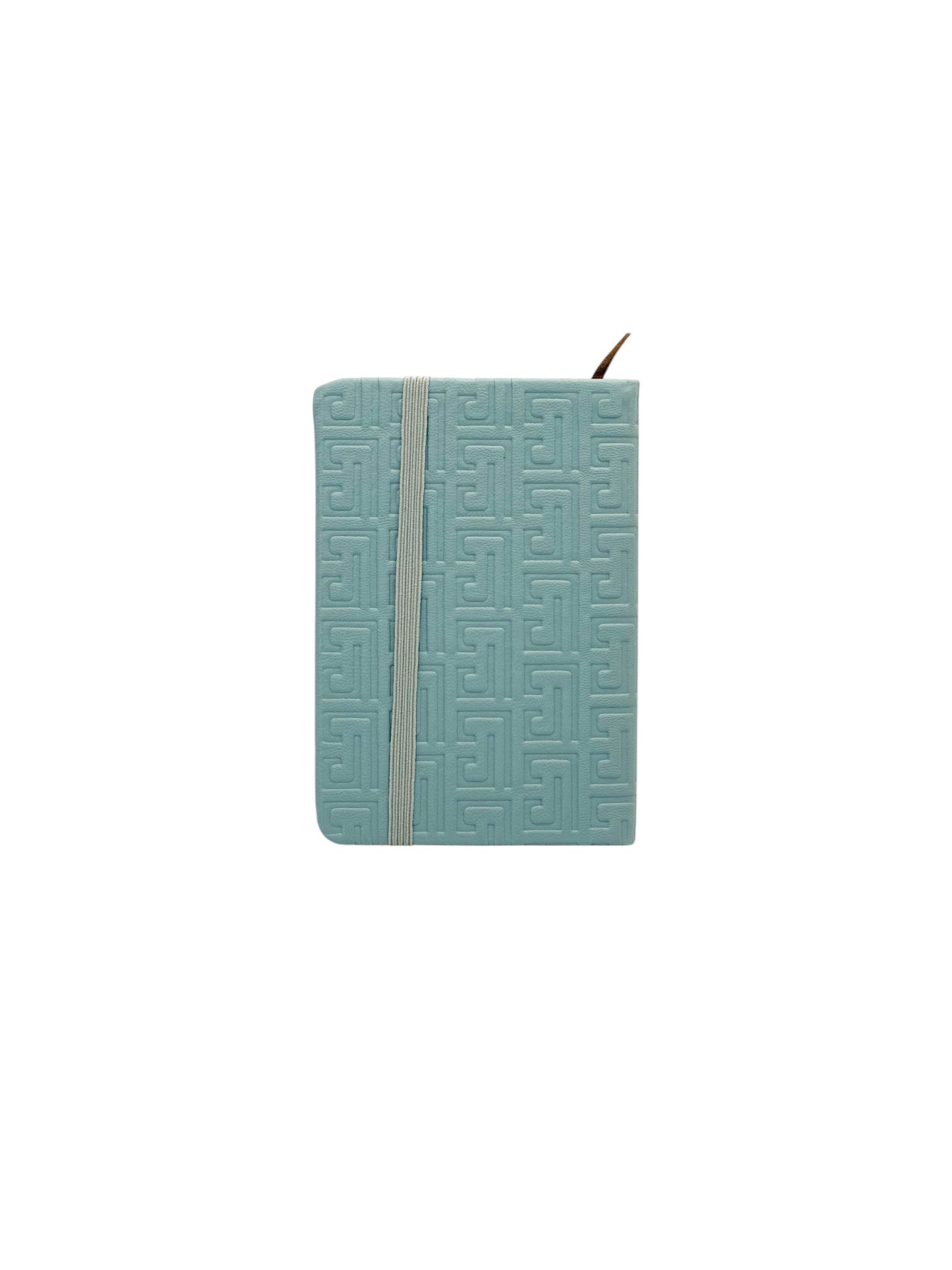 A6 LIGHT BLUE LEATHER TYPE DIARY NOTE BOOK