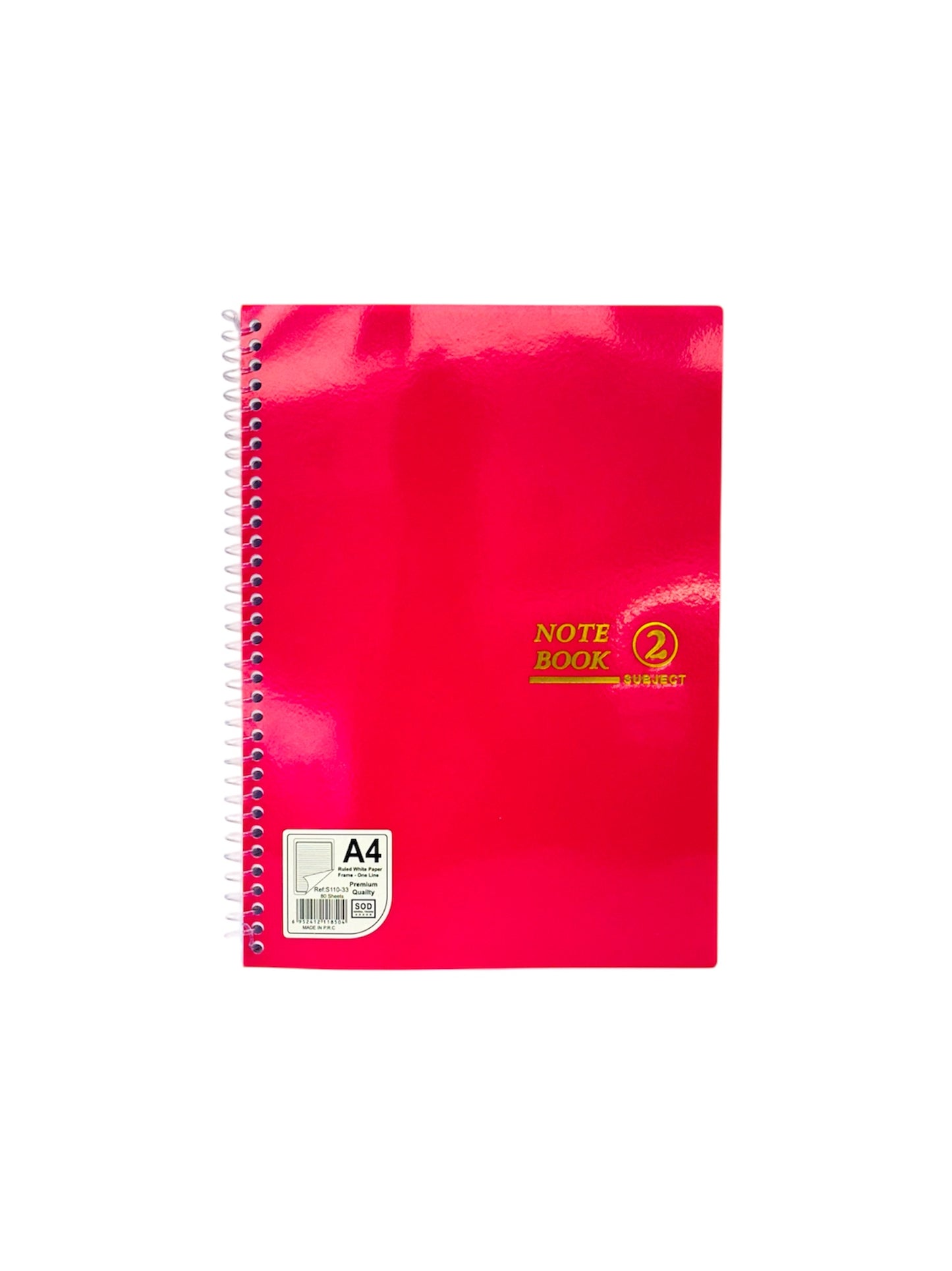 A4 2 SUBJECT NOTE BOOK
