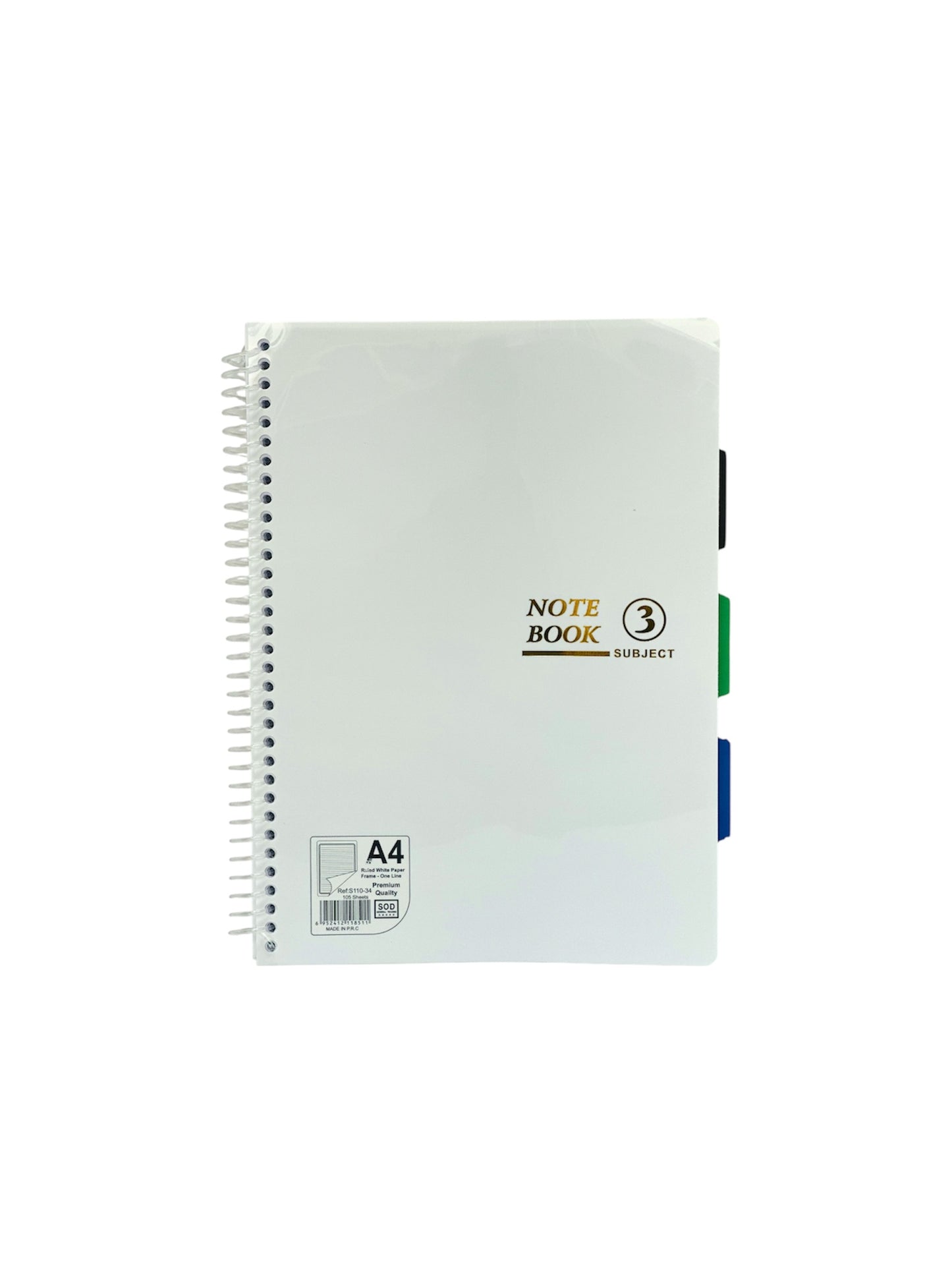 A4 3 SUBJECT NOTE BOOK