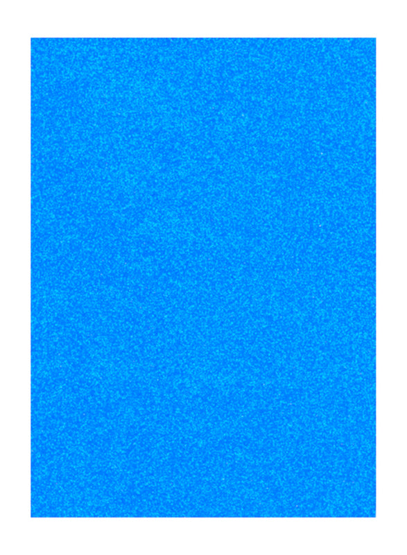 ورق جليتر رغوي ذاتي اللصق مقاس 50 × 70 لون أزرق فاتح