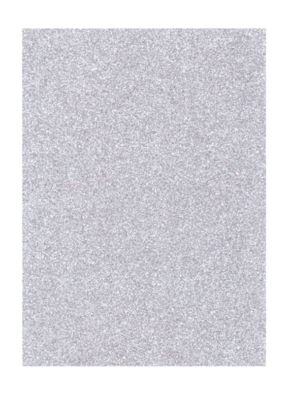 SELF ADHESIVE FOAM GLITTER SHEET 50X70 SILVER