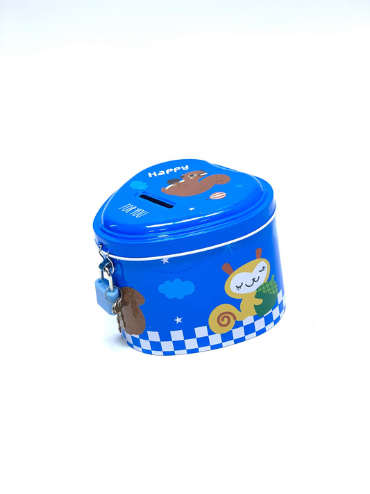 Coin Box, With Lock  and key Money bank for saving coins