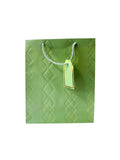 GREEN WITH GOLD LINE GIFT BAG