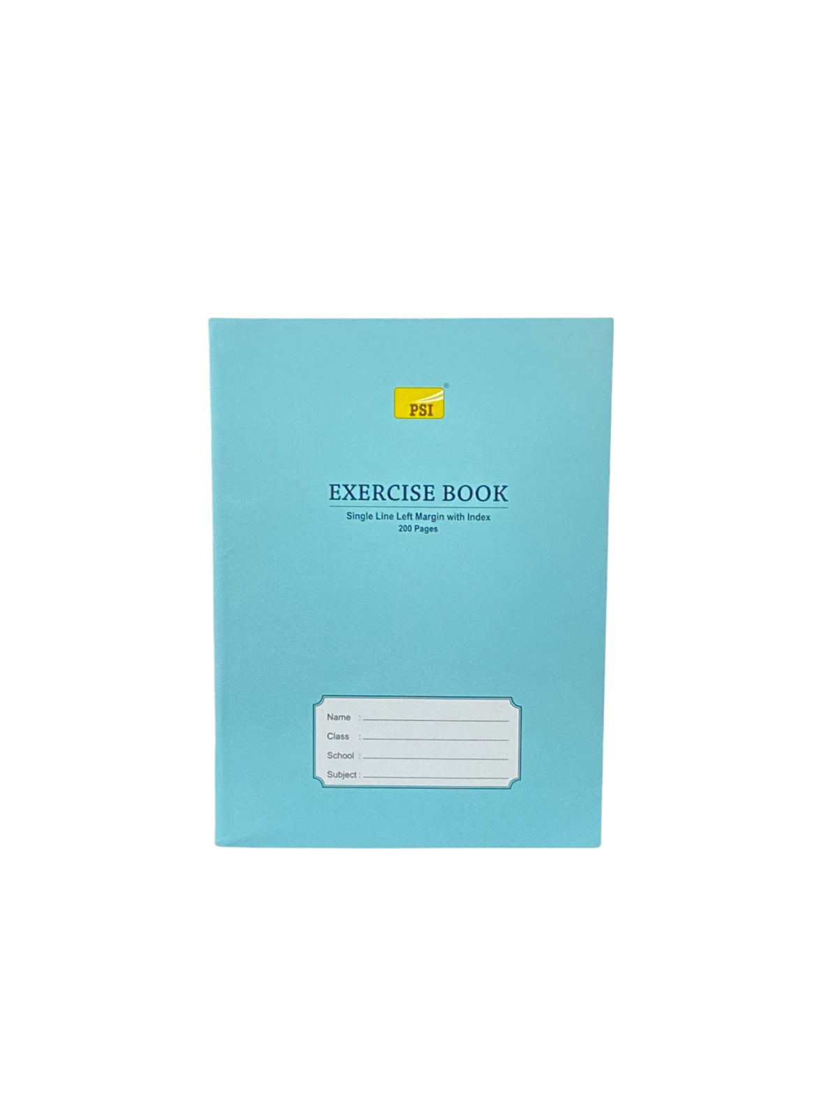 EXERCISE BOOK SINGLE LINE LEFT MARGIN WITH INDEX