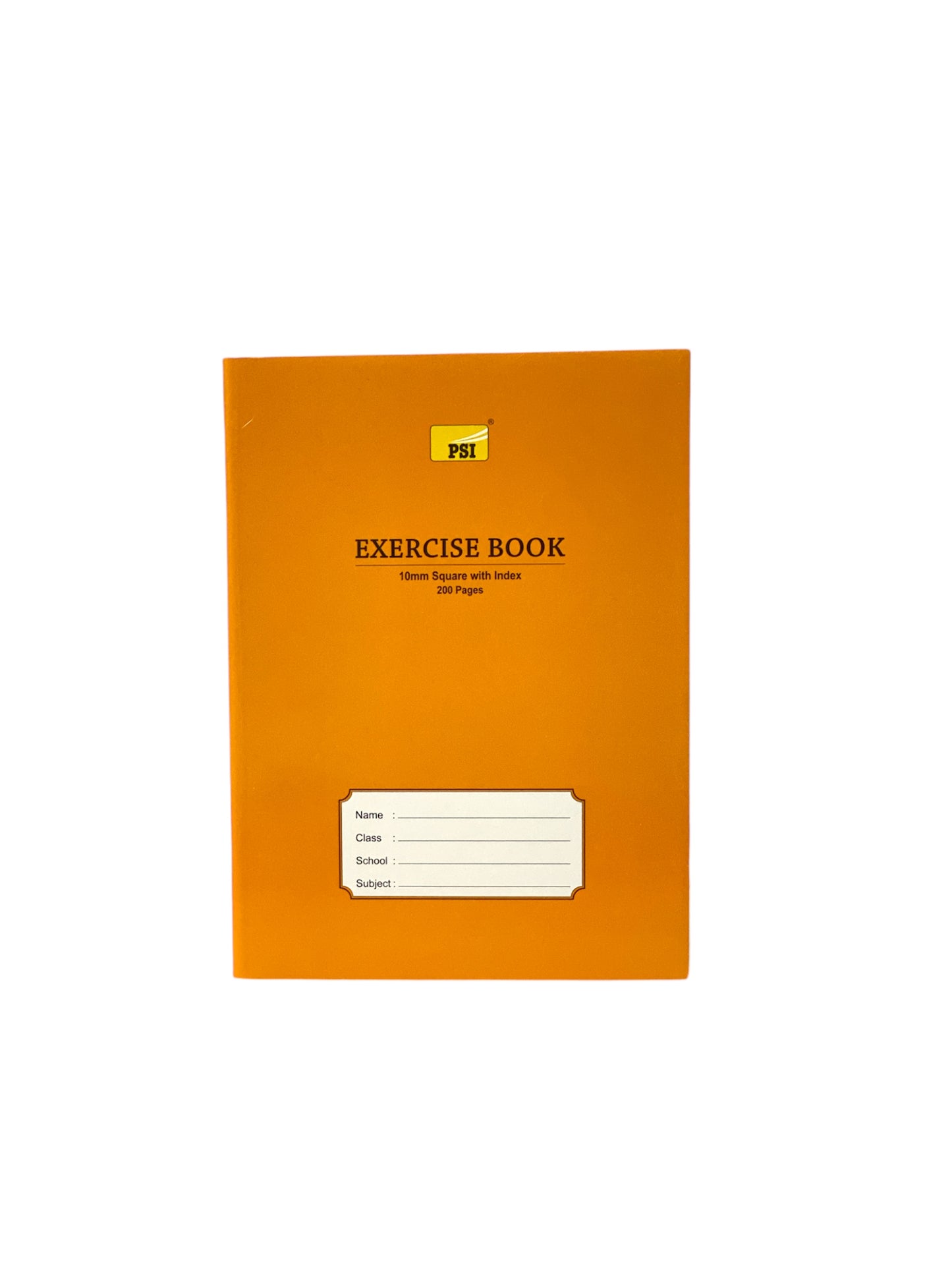 EXERCISE BOOK 10MM SQUARE WITH INDEX