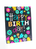 GIFT BAG MIX COLOR FLOWER DESIGN