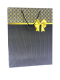 GIFT BAG BLACK SHADE RIBBON DESIGN