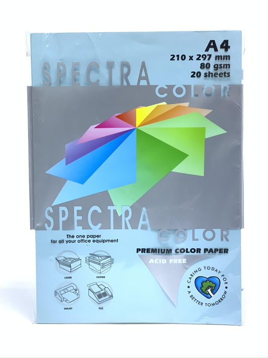 SPECTRA A4 COLOR PAPER LIGHT PINK 80 GSM 20 SHEETS
