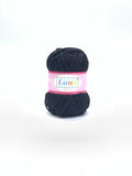 HAND KNITTING YARN BLACK COLOR