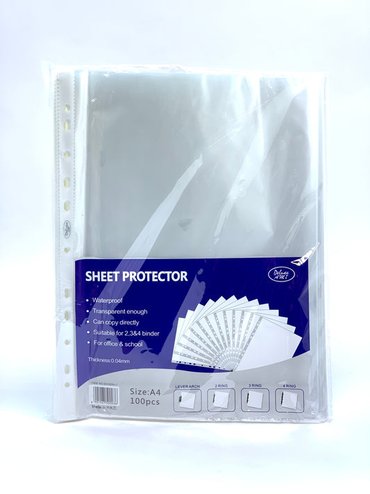 SHEET PROTECTOR A4 40 MICRON POLY BAG OF 100 PCs