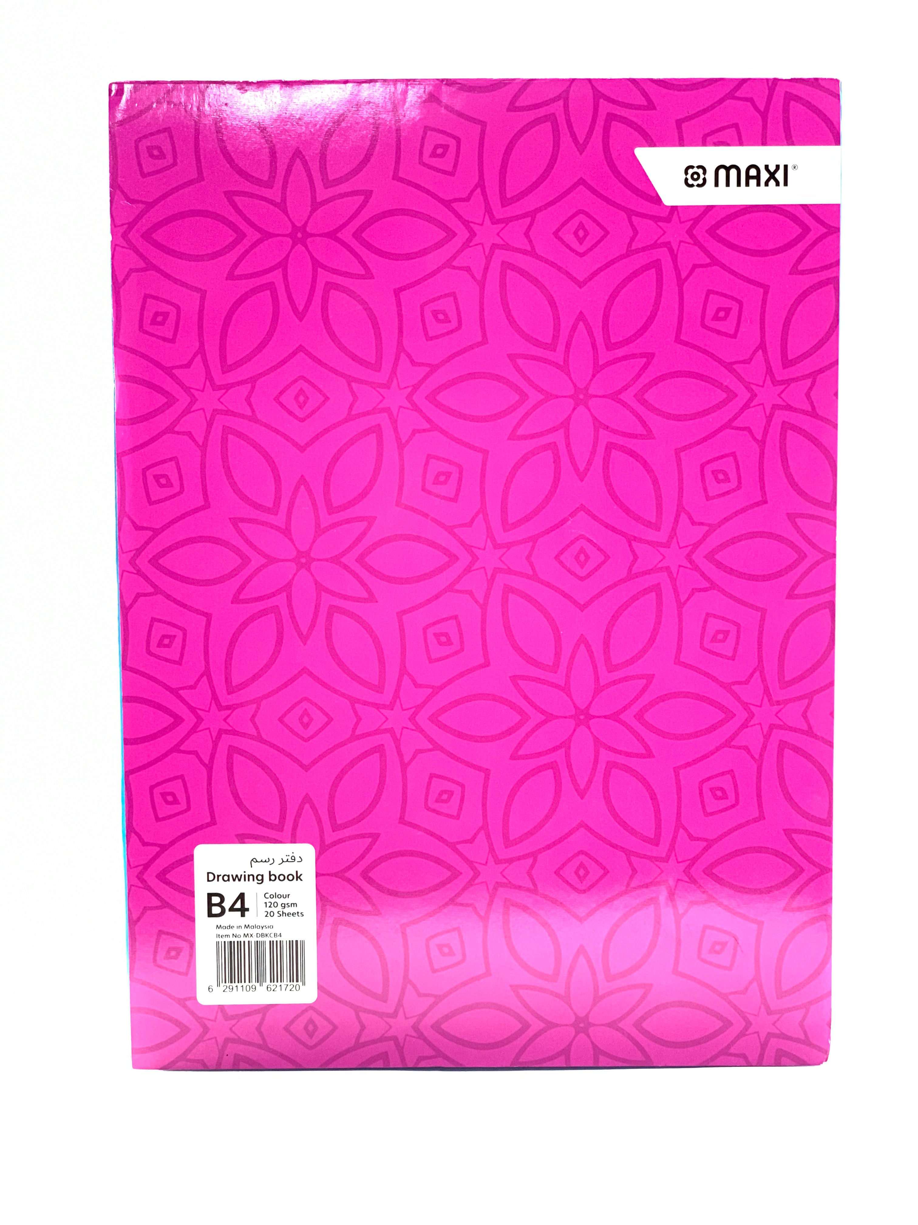 MAXI B4 COLOR DRAWING BOOK 20 SHEETS – AL NAHAR STATIONERY