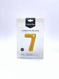 FOIL BALLOON NO 7 GOLD 32"