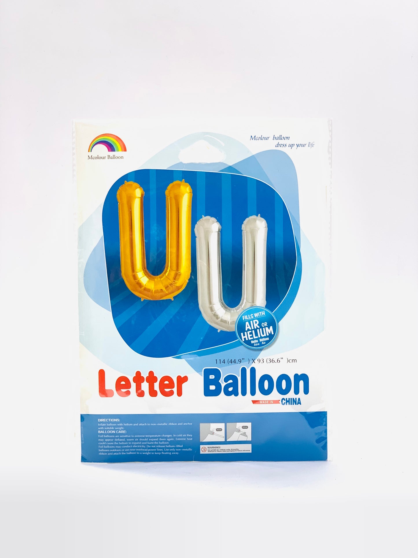 بالون حرف U مقاس 114 × 93 سم من رقائق الفويل