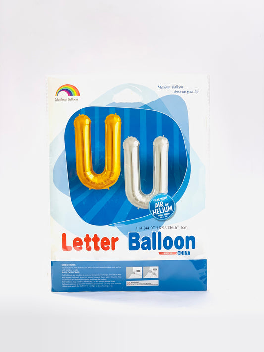 بالون حرف U مقاس 114 × 93 سم من رقائق الفويل