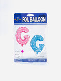 FOIL BALLOON LETTER G PINK 17"