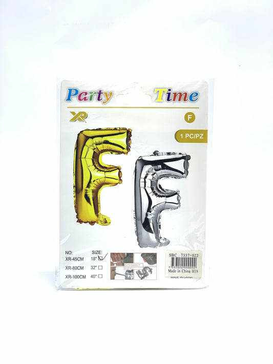 بالون فويل حرف F 18"
