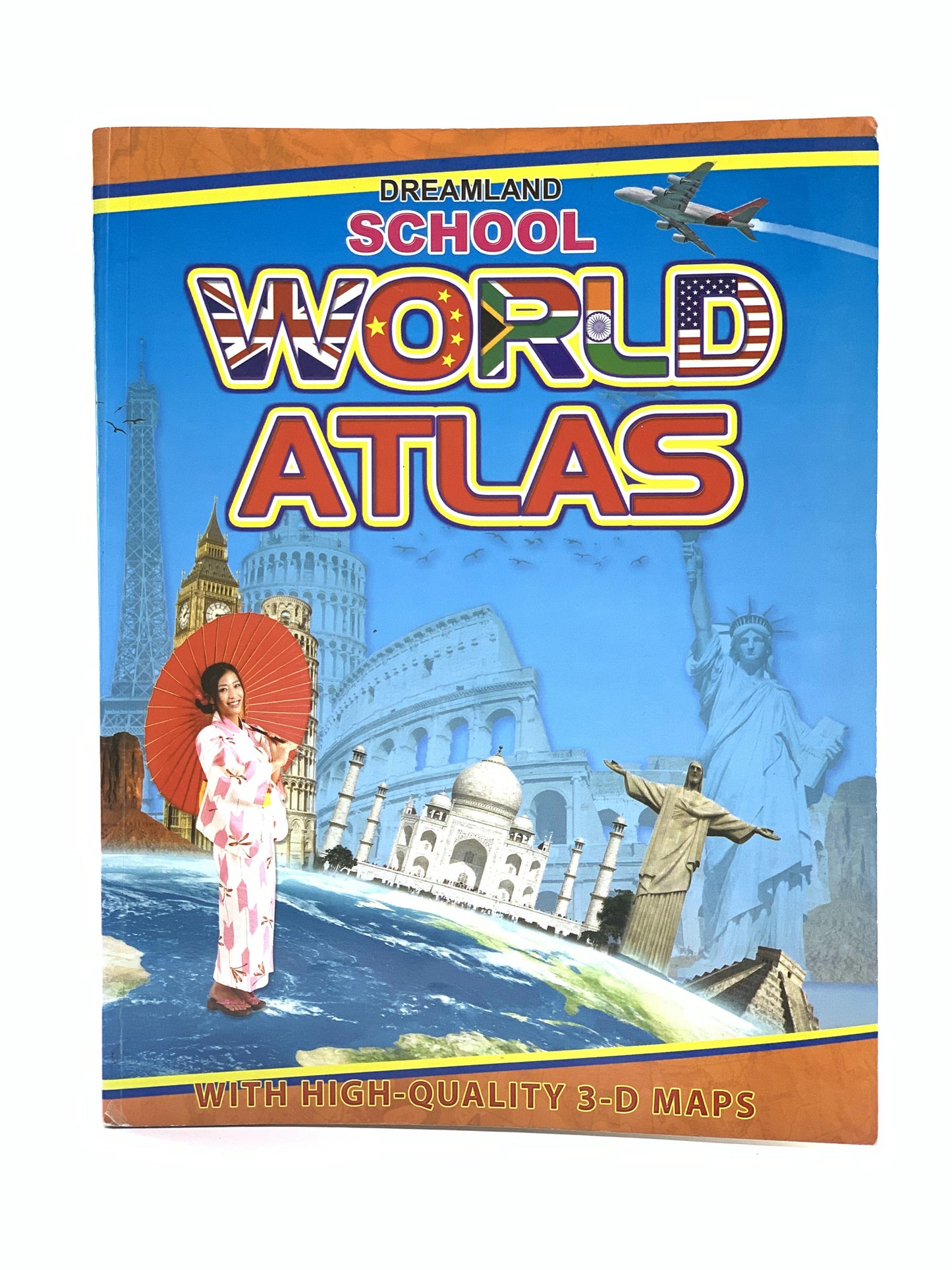 كتاب DREAMLAND SCHOOL WORLD ATLAS مع خريطة جودة HAIG