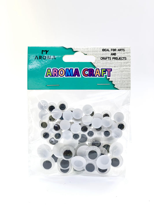 Black White Googly Eyes for DIY Arts Scrapbooking Doll Making Crafts Decoration
