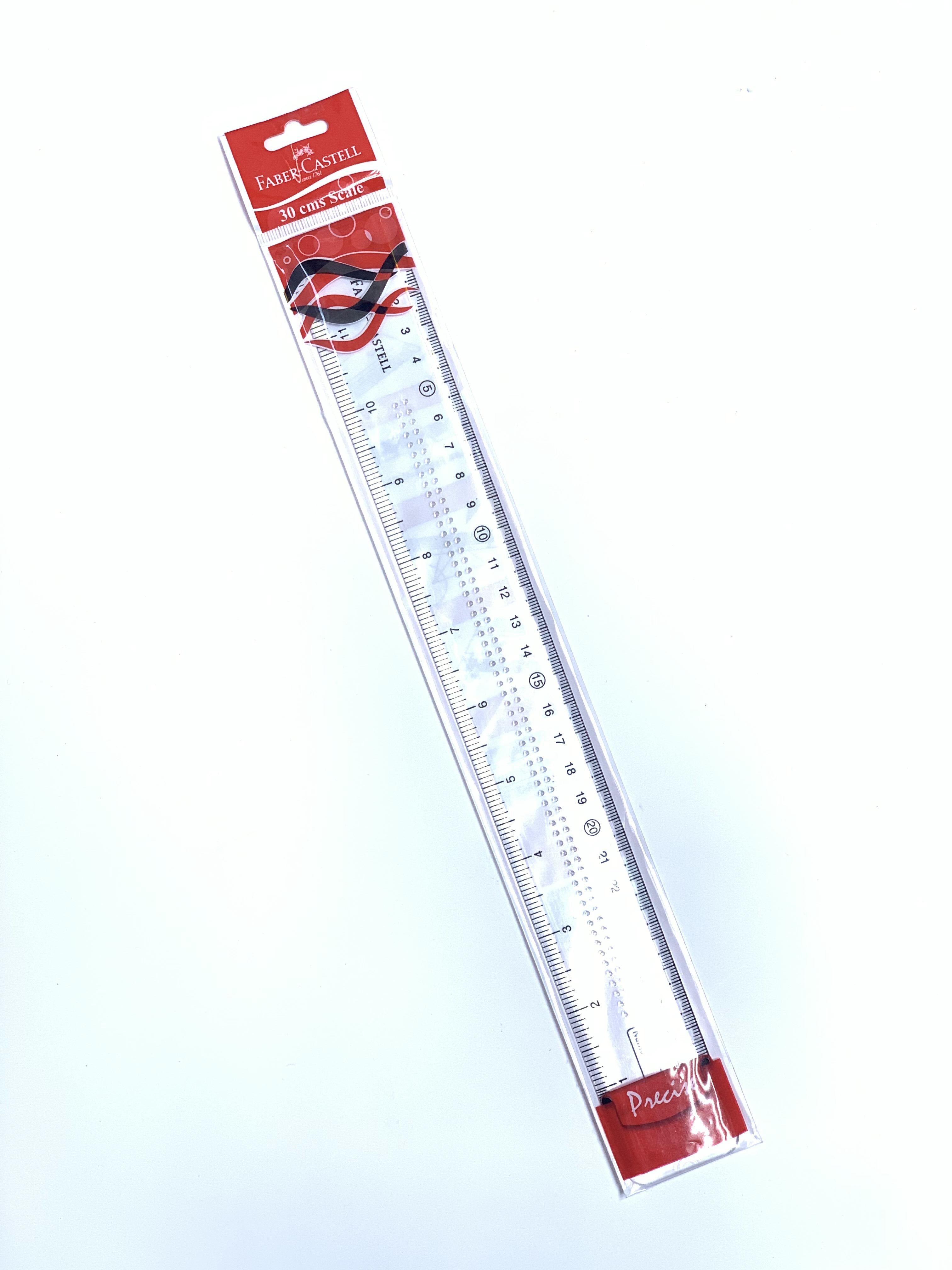FABER CASTEL 30 CM PLASTIC RULER – AL NAHAR STATIONERY