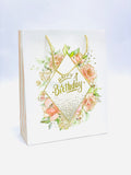 GIFT BAG WITH DIAMOND FLOWER DESIGN
