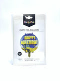 HAPPY BIRTHDAY PARTY FOIL BALLOON BALL 18"