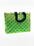 GIFT BAG GREEN CLOTH SHINY