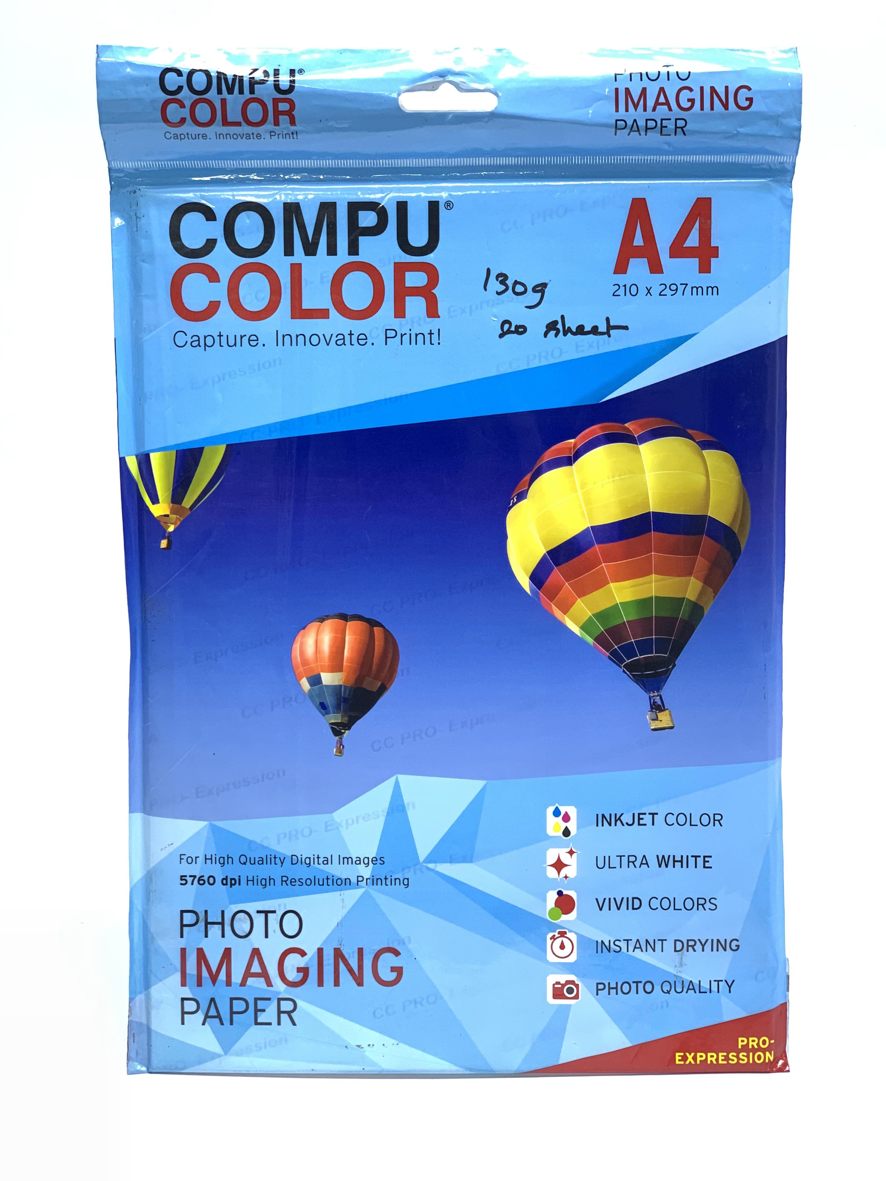 COMPO COLOR A4 130 GSM GLOSSY PAPER 20 SHEET – AL NAHAR STATIONERY