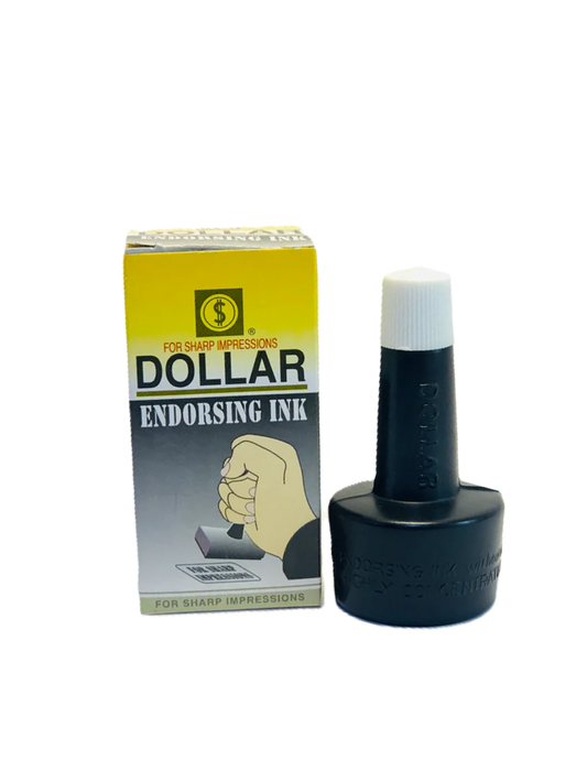 حبر لوحة الطوابع دولر أسود