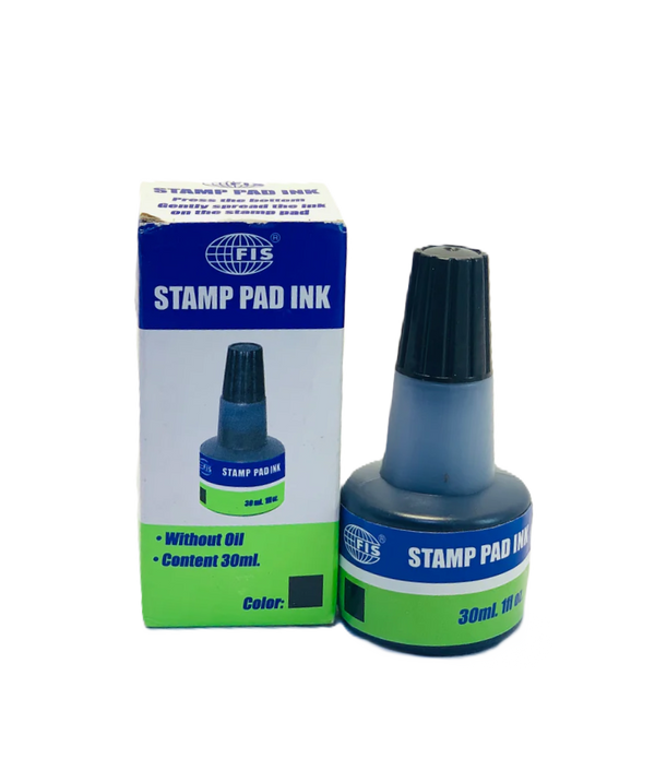 Fis Stamp Pad ink Black colour 30 ml – AL NAHAR STATIONERY