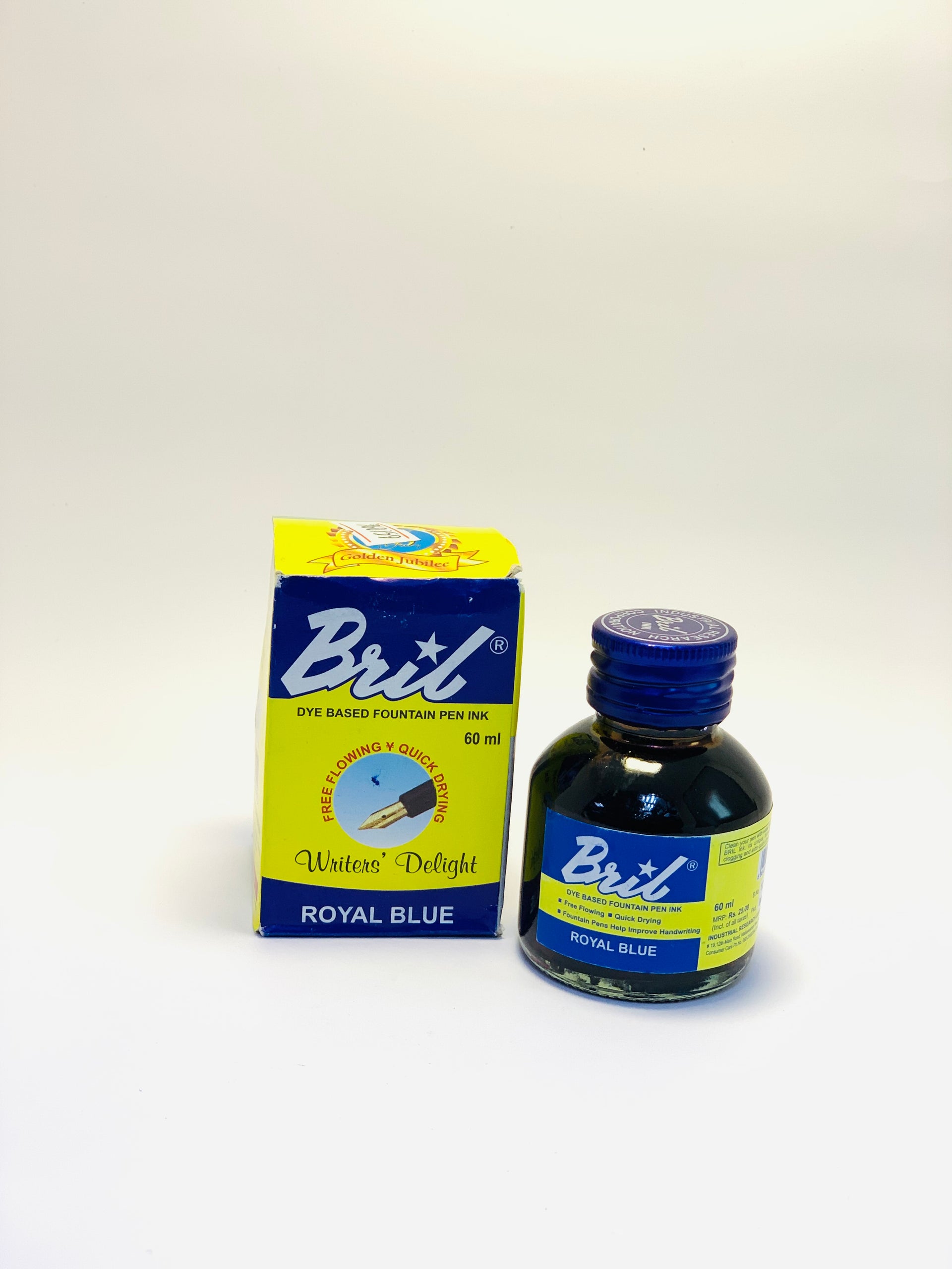 Bril Royal Blue Ink Bottle Bril Ink Blue 60ml – KnowHowArtCraft - Main Image