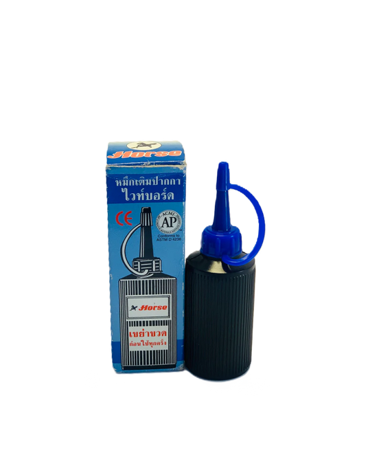 حبر ختم الحصان باللون الأزرق