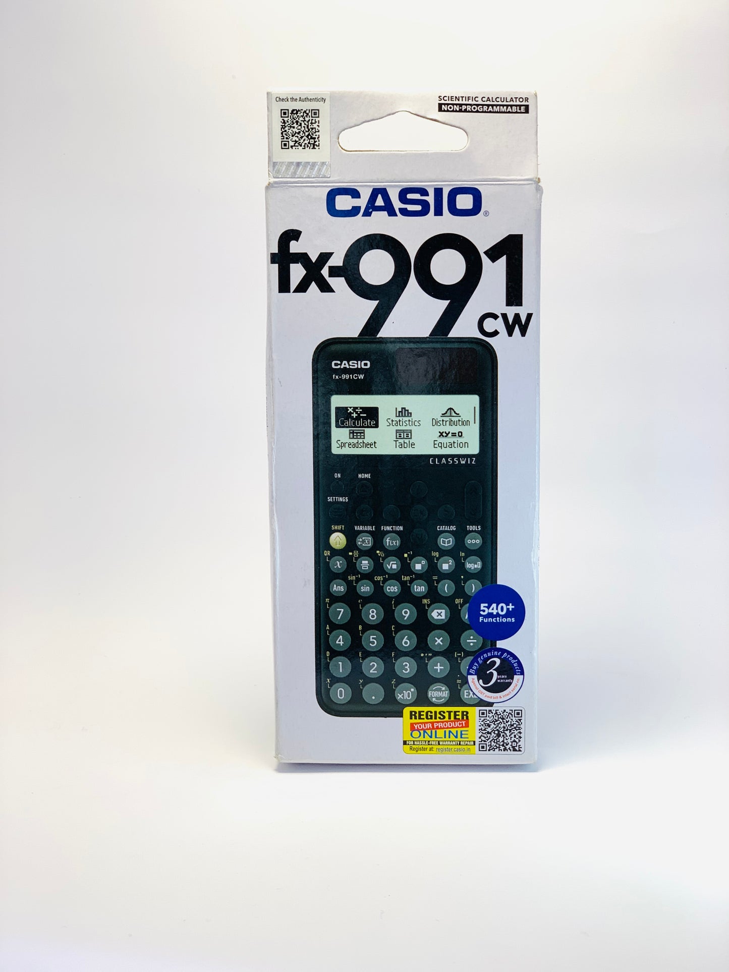 Casio fx-991CW calculator 540 functions