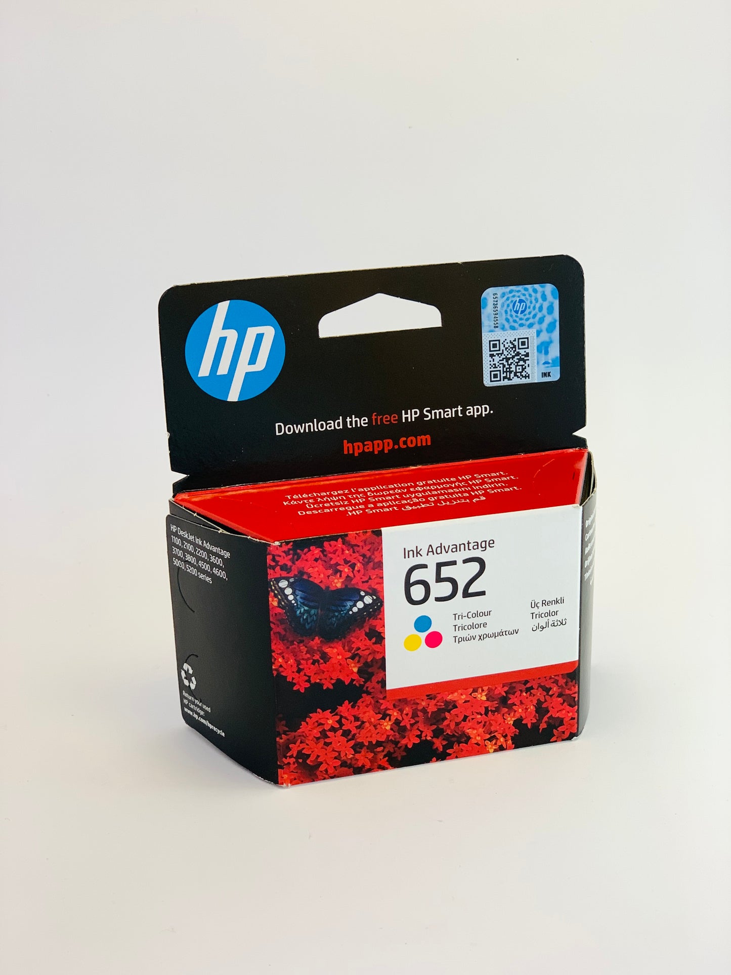 خرطوشة حبر HP 652 ثلاثية الألوان أصلية