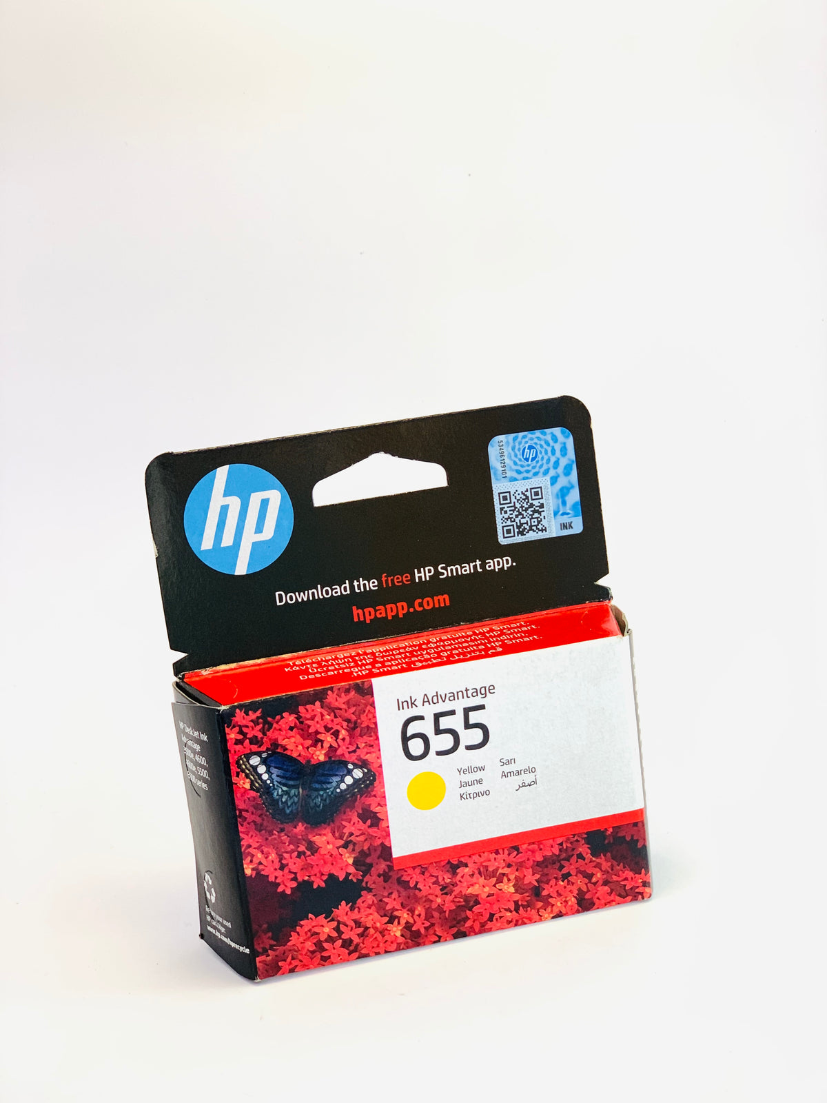 خرطوشة حبر HP 655 صفراء أصلية
