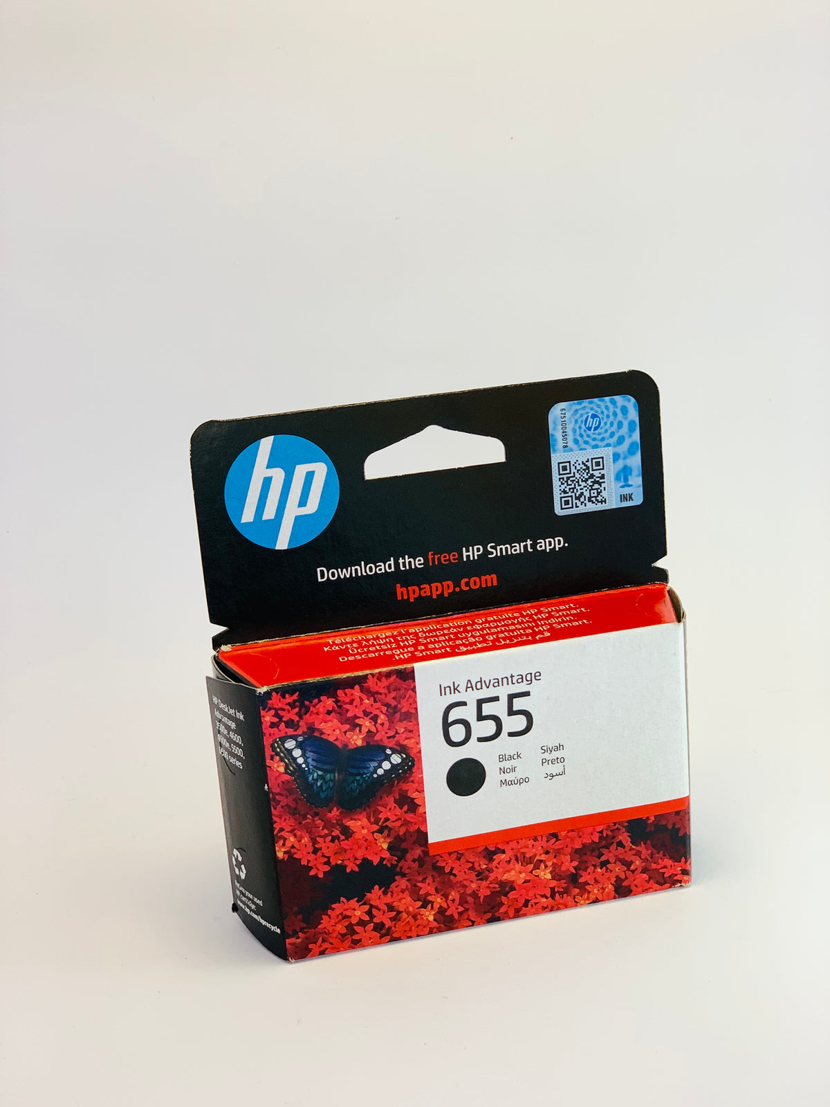 خرطوشة الحبر الأسود HP 655 الأصلية