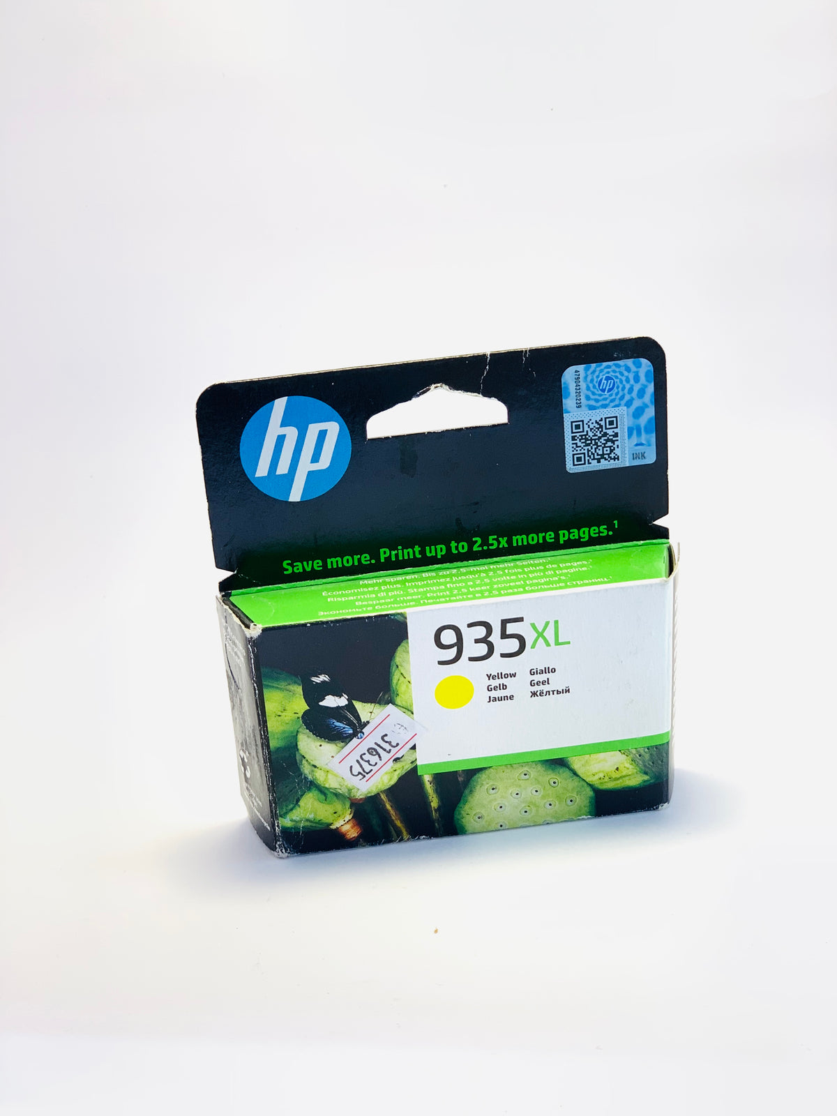 خرطوشة حبر HP 935XL أصلية صفراء عالية الإنتاجية