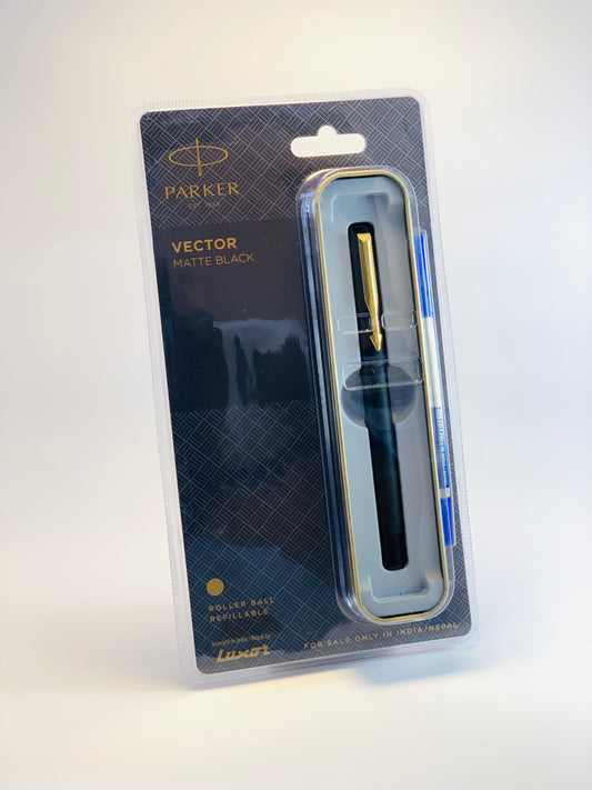 قلم باركر فيكرور أسود مطفي أصلي