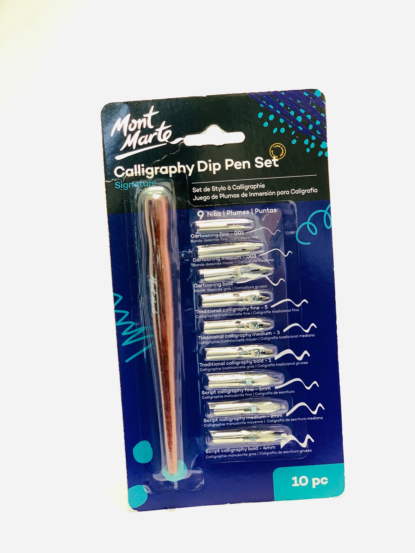 MONT MATE CALLIGRAPHY DIP PEN SET 10 PC
