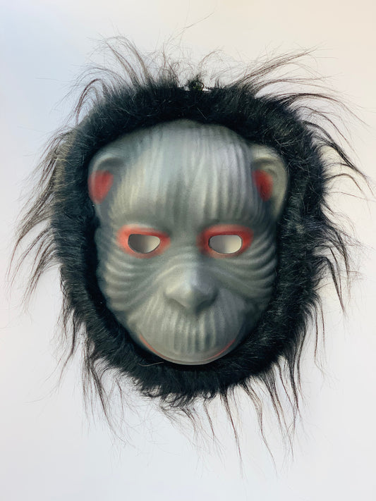 GORILLA MASK BLACK WITH HAIR