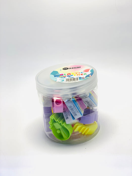 أروما مبراة بلاستيكية مع ممحاة