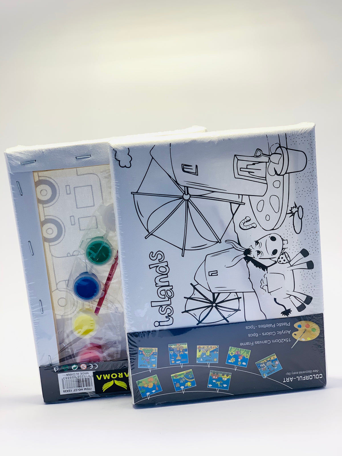 AROMA CANVAS COLORFUL ART ISLAND