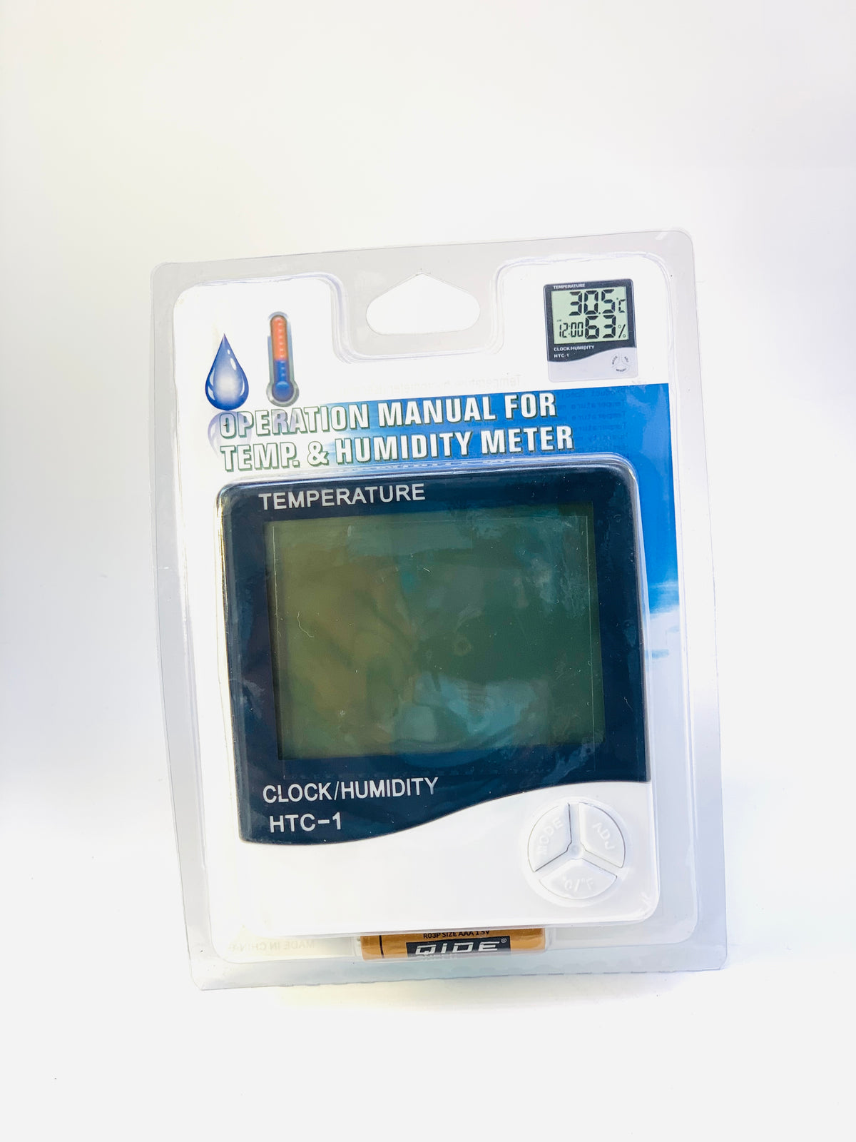 MANUAL TEPERTAURE AND HUMIDITY METER